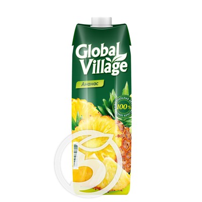 Нектар "Global Village" ананасовый 0,95л по акции в Пятерочке
