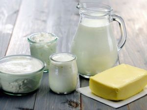 Молочный продукты при молочнице