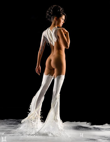 Одежда из молока на фотомоделях Андрея Разумовского — фото 10