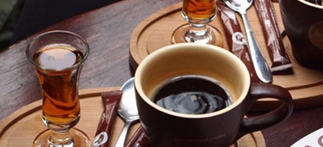 кофе в турке с коньяком