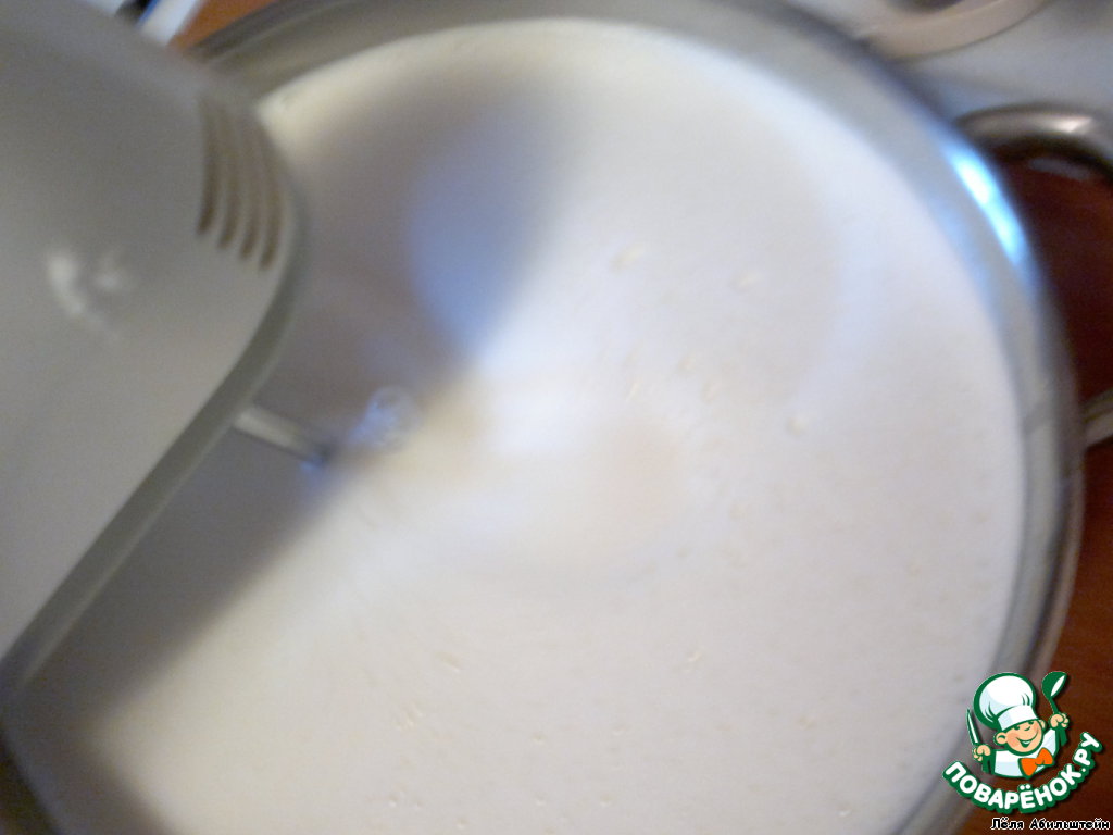 Мороженое "Птичье молоко" простой пошаговый рецепт с фото #6
