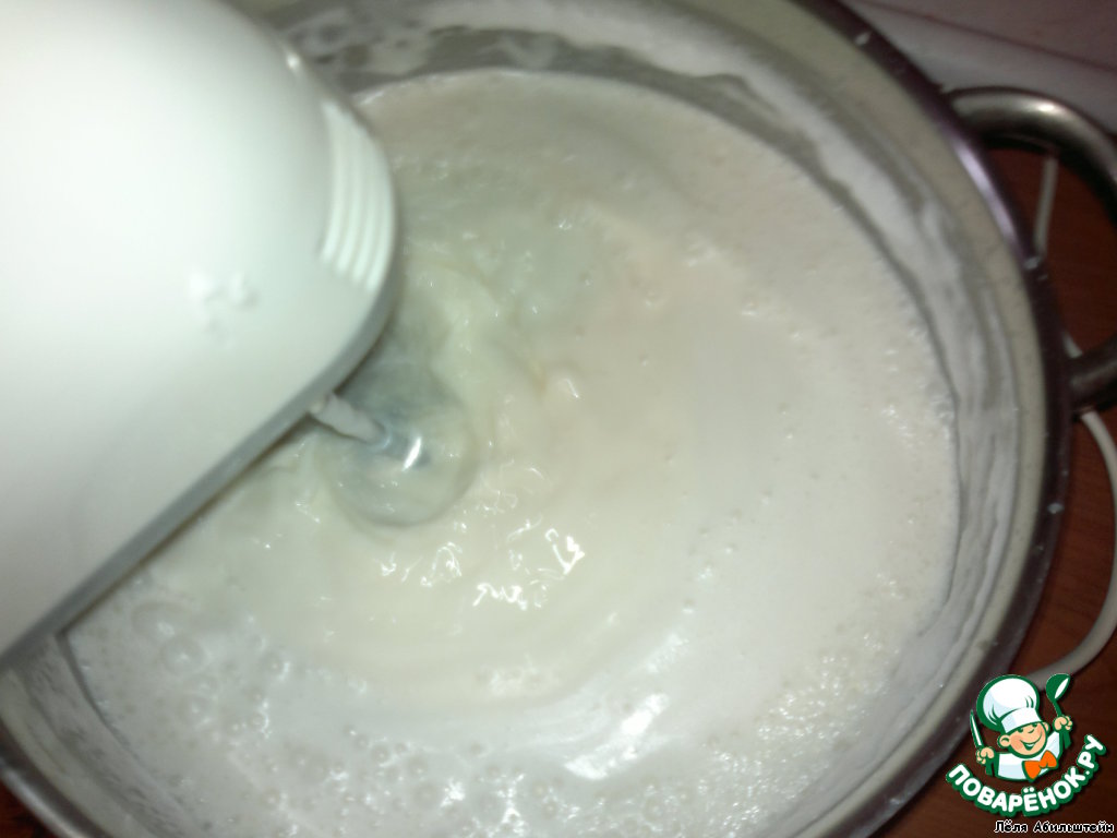 Мороженое "Птичье молоко" простой пошаговый рецепт с фото #12