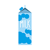 Молочный пакет. молочный пакет. молочно годовых | Векторный клипарт
