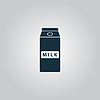 Пакет иконы молока | Векторный клипарт