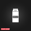 Пакет иконы молока | Векторный клипарт